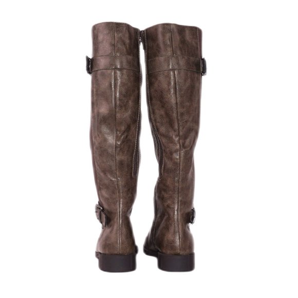 A2 AEROSOLES Mushroom Womens Size 8.5 Mid Calf Riding Boots Zip Up Brand New NIB - Picture 5 of 6